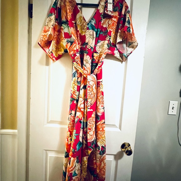 Selling the Farm Rio Eulalie Wide-Leg Jumpsuit, size XS. - Picture 5 of 6